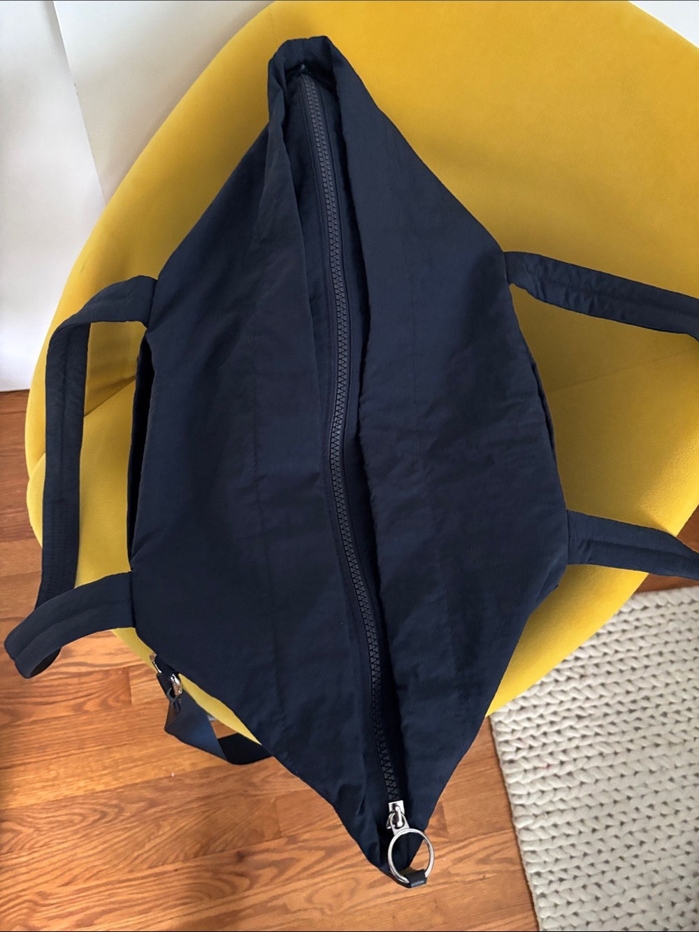 lululemon navy nylon Tote with Adjustable Crossbody Strap - Picture 6 of 11